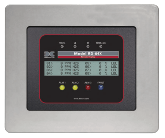 Detcon Remote Display, RD-64X